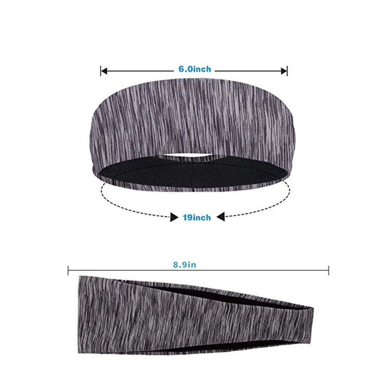 3 bandas elásticas para el sudor para hombres y mujeres, para el cabello, para deportes, yoga, entrenamiento, accesorios para el cabello