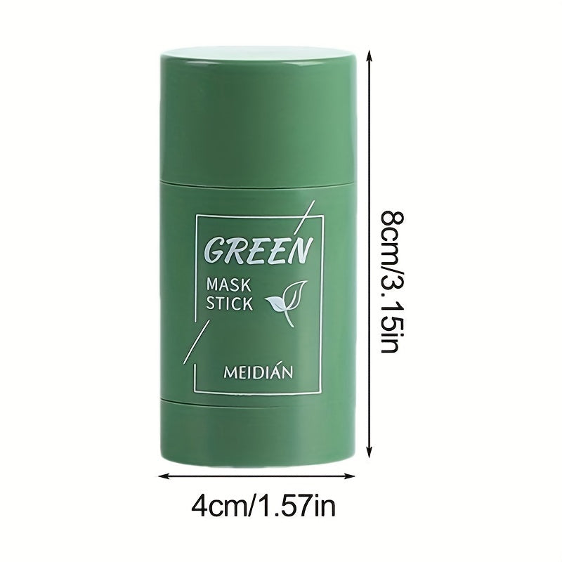 Mascarilla de té verde limpiadora, mascarilla de arcilla purificante, mascarilla de control de grasa para el acné, mascarilla facial de berenjena para el cuidado de la piel para hombres y mujeres, cuidado diario con escualano vegetal.