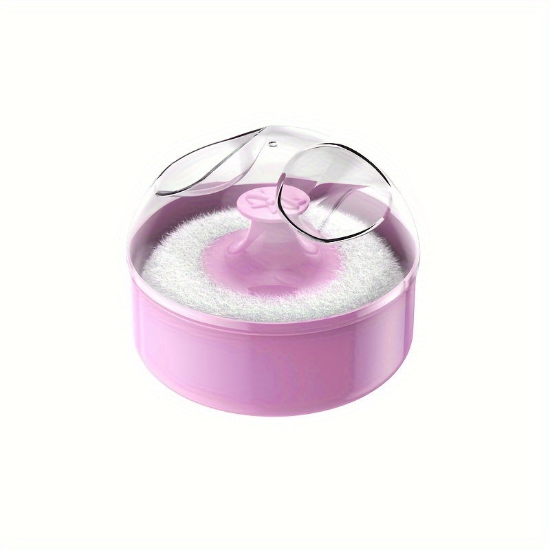 Estuche portátil recargable para polvos sueltos para el cuidado de la piel después del baño, contenedor para guardar maquillaje de talco facial y corporal con esponja suave - Accesorios de viaje