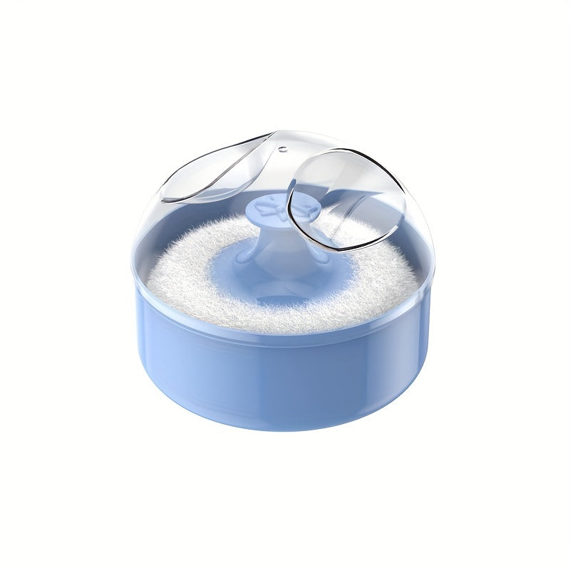 Estuche portátil recargable para polvos sueltos para el cuidado de la piel después del baño, contenedor para guardar maquillaje de talco facial y corporal con esponja suave - Accesorios de viaje