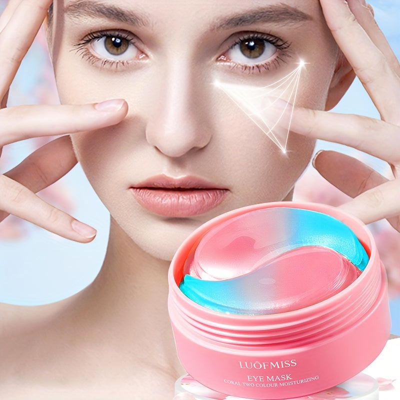 60 mascarillas para ojos, hidratantes, reafirmantes y rejuvenecedoras para el cuidado de la piel debajo de los ojos.