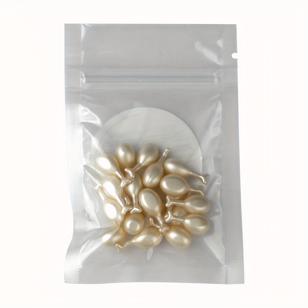 Cápsulas de colágeno con esencia (20 unidades/juego), suero de fullereno de placenta de oveja, mejora la elasticidad y suaviza las arrugas, suero facial para el cuidado de la piel para mujeres con escualano vegetal.