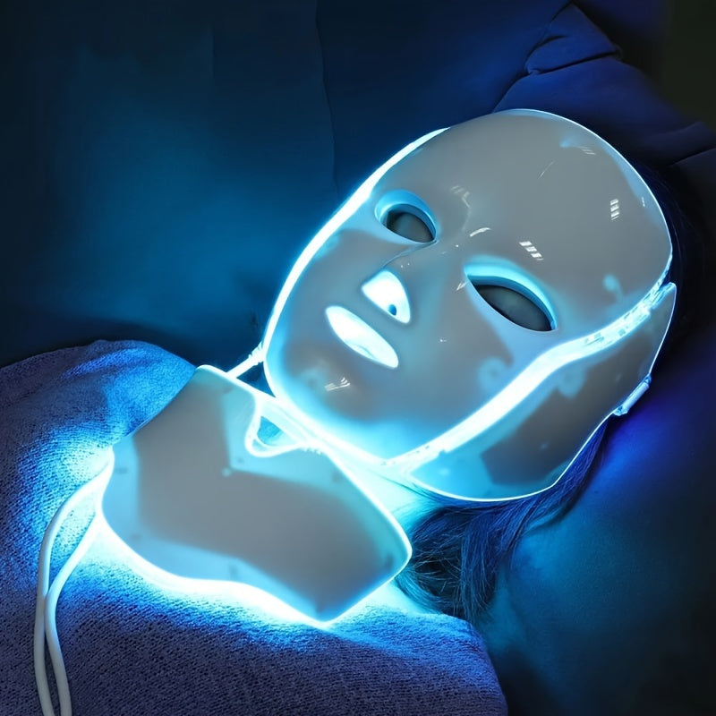 Máscara facial LED de 7 colores para el cuidado de la piel y la belleza: regalo perfecto para mujeres y amigas, regalo de San Valentín.