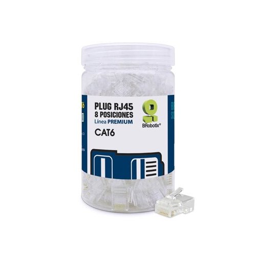 ENCHUFE RJ45 CAT6 UTP, BOTE CON 100 PIEZAS