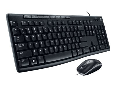 Logitech Media Combo MK200 - Juego de teclado y ratón - USB