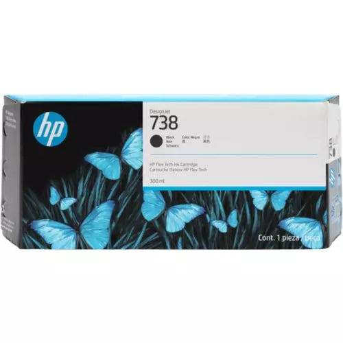 Cartucho de tinta DesignJet HP 738 Negro de 130 ml, 498N4A