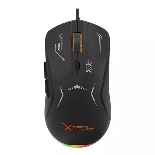 RATÓN GAMER XZEAL STARTER /7200 DPI/6 BOTONES/RGB/NEGRO