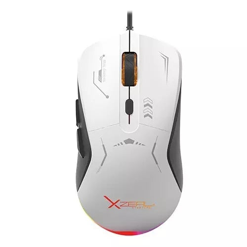 RATÓN GAMER XZEAL STARTER /7200 DPI/6 BOTONES/RGB/BLANCO