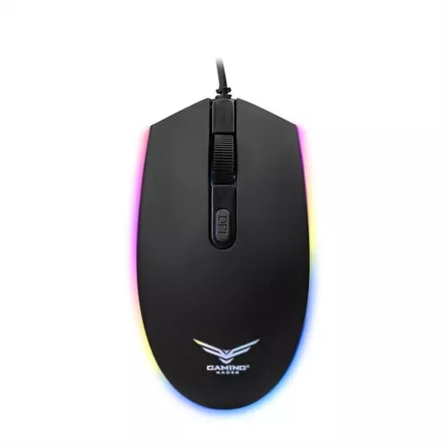 Ratón Gamer Naceb CrossFire 1200DPI Alambrico Retroiluminado Negro