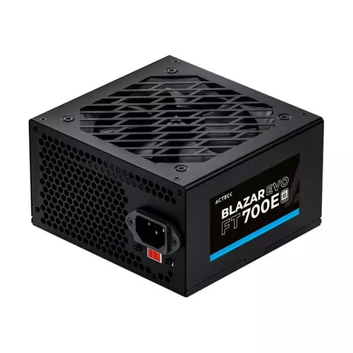 Fuente de Poder Acteck ATX Blazar Evo FT700E / 700W / 1xATX 20+4 + 1xATX12V + 4xSATA + 2xMolex / 2xPCIe 6+2 / Advanced Negro