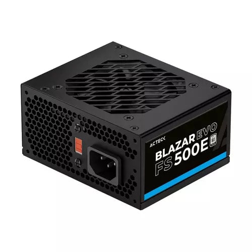 Fuente de Poder Acteck Blazar Evo FS500E SFX 500W / 1x20+4 pin + 1xAtx 4 + 2xSata + 2xMolex 4 pin / Negro