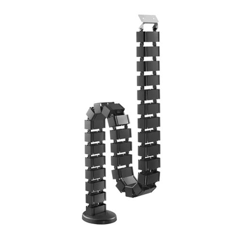 ORGANIZADOR DE CABLES EN VERTICAL ARTICULADO NEGRO