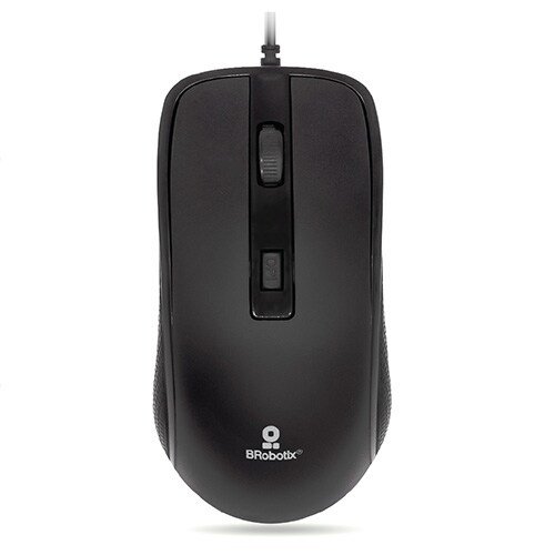 RATÓN BÁSICO NEGRO USB 1600 DPIs, SENSOR ÓPTICO, SCROLL, CONEXIÓN USB TIPO A, PLUG AND PLAY, 3 BOTONES (IZQUIERDO, DERECHO, DPI), NEGRO, LONGITUD DEL CABLE 120 CM