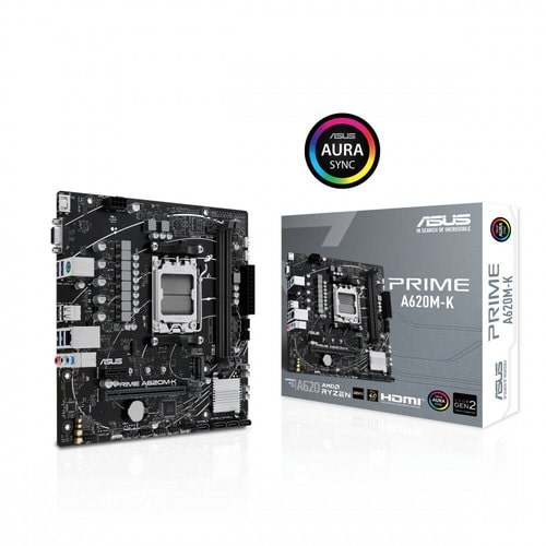TARJETA MADRE ASUS PRIME A620M K MATX AM5 DDR5/VGA/HDMI/PCI E 4.0