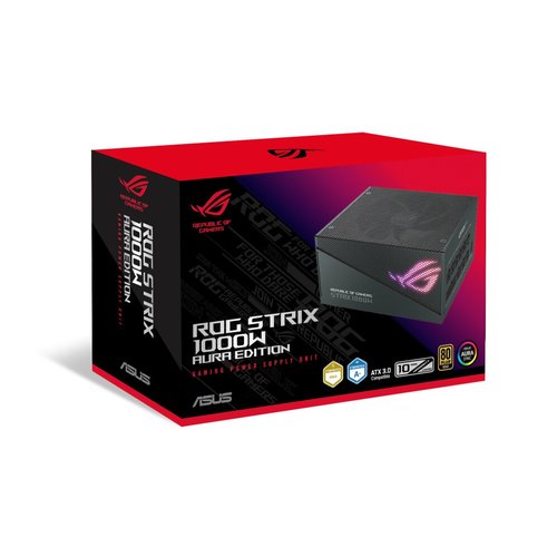 FUENTE DE PODER ASUS ROG STRIX 1000W AURA GAMING GOLD 80 PLUS ATX
