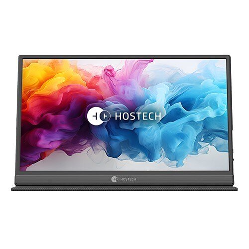 Monitor portátil HOSTECH de 15,6" IPS FHD 60 Hz USB HD-MI negro