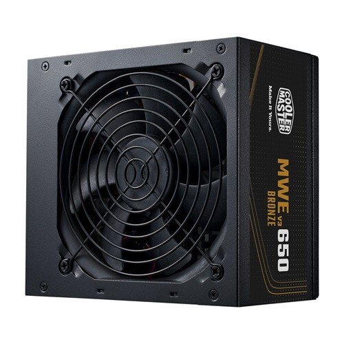 FUENTE DE PODER COOLER MASTER MWE 650W V3 NO MOD 80 PLUS BRONCE