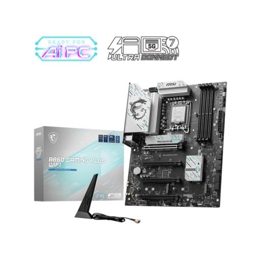 TARJETA MADRE MSI B860 GAMING PLUS WIFI LGA 1851 DDR5/PCIE 5.0