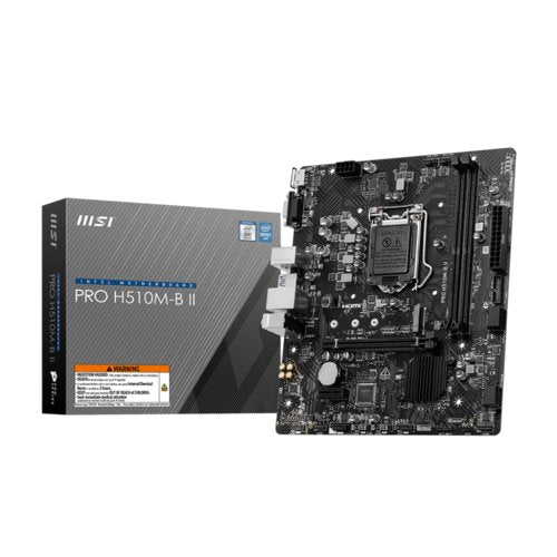 TARJETA MADRE MSI PRO H510M BII DDR4 LGA 1200 MATX HDM VGA