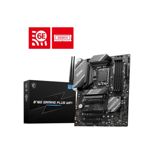TARJETA MADRE MSI B760 GAMING PLUS WIFI DDR5 LGA 1700 ATX HDMI DP