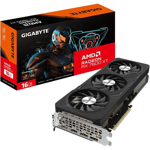 Tarjeta de vídeo GIGABYTE RX 7600 XT GAMING OC 16G GDDR6 PCIE 4