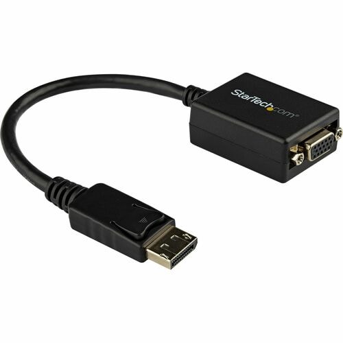 Adaptador Convertidor Externo de Video DisplayPort DP a VGA - Cable Activo - 1920x1200 - Negro