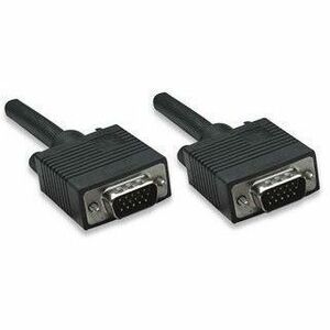 Manhattan 11m SVGA Cable de vídeo - Cable para Monitor, Dispositivo de Vídeo - Apantallado - Negro