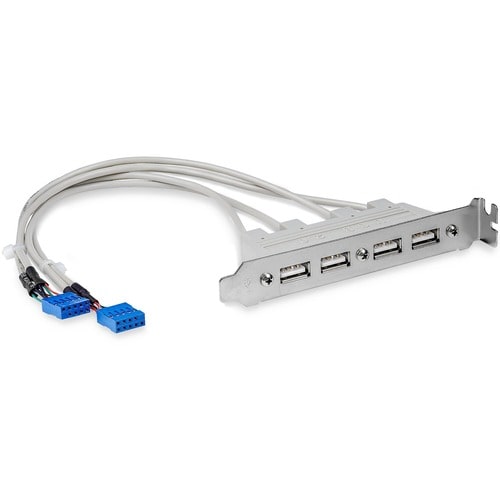 Cabezal Bracket de 4 puertos USB 2.0 con Conexión a Placa Base 2x IDC10