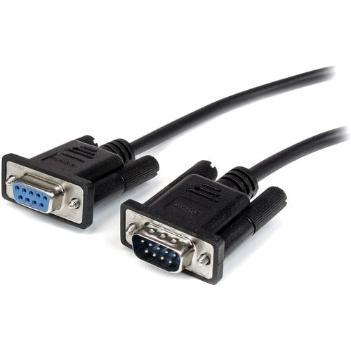 Cable 1m Extensión Directo Directo Serial RS232 Video EGA DB9 Macho a Hembra - Negro