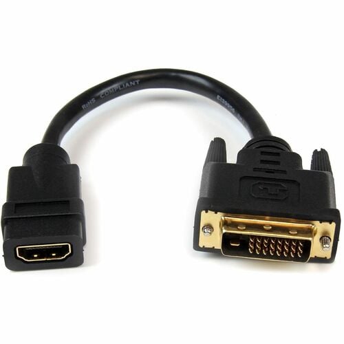 Adaptador de 20cm HDMI® a DVI - DVI-D Macho - HDMI Hembra - Cable Convertidor Video - Cable para Dispositivo de Vídeo,