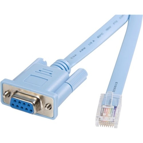 Cable 1.8m para Gestión de Router Consola Cisco RJ45 a Serial DB9 - Rollover - Macho a Hembra