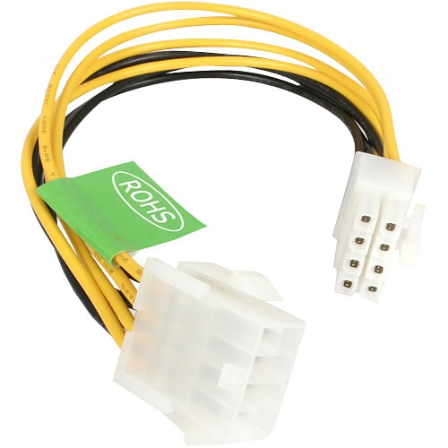 Cable de Extensión de 20cm de 8 Pines EPS de Alimentación para Fuente de Poder ATX - Solamente
