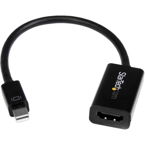 Convertidor de Video Mini DisplayPort a HDMI con Adaptador de Audio Activo MDP 1.2 para Laptop o Ultrabook 4K @ 30Hz Negro