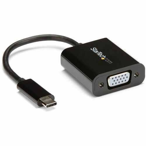 Adaptador USB C a VGA - Negro - 1080p - Convertidor de Vídeo para MacBook Pro - Dongle de Pantalla USB Tipo C a VGA - Negro