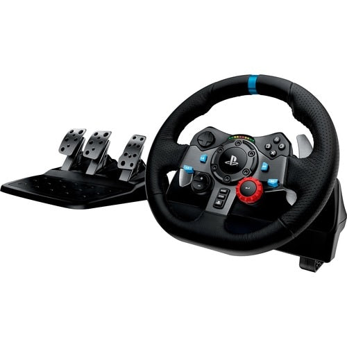 VOLANTE G29 DRIVING FORCE ALAMBRICO PARA PLAYSTATION 3/4 ENGRANAJES HELICOIDADES CONTRA HOLGURA EXCESIVA, ROTACION 900°