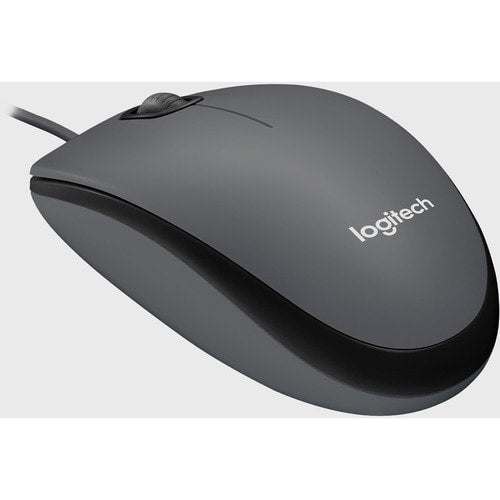 Ratón Logitech M100 - USB - Óptico - 3 Botón(es) - Negro - 1 - Cable - 1000 dpi - Rueda de desplazamiento - Simétrico