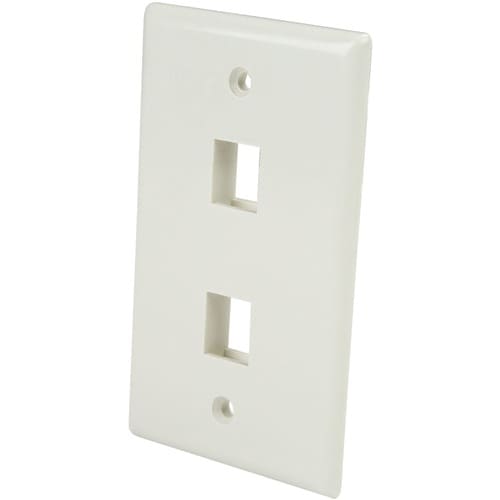 StarTech.com Placa de Pared de 2 Salidas RJ45 - Color Blanco - 2 x Puerto(s) RJ-45