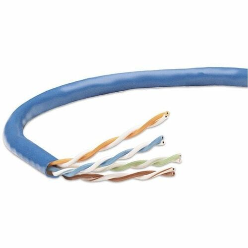 BOBINA DE CABLE UTP CAT5E CCA SOLIDA 305M 24 AWG AZUL
