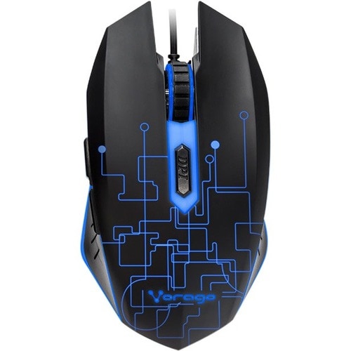 Vorago Mouse Start The Game Mo-501 Optico Iluminado Hasta 3200 Dpi'S USB Negro - Cable - 3200 dpi - Rueda de desplazamiento - Simétrico