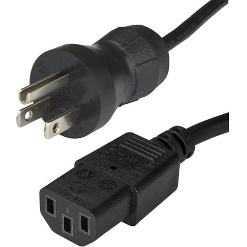 Cable de 1m (3 pies) de Alimentación de Grado Hospitalario, 18AWG, NEMA 5-15P a C13, 10A 125V, Cable Punto Verde
