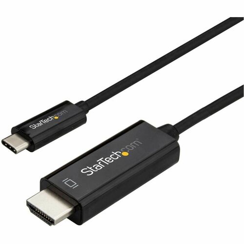 Cable Adaptador de 2m USB-C a HDMI 4K 60Hz - Negro - Cable USB Tipo C a HDMI