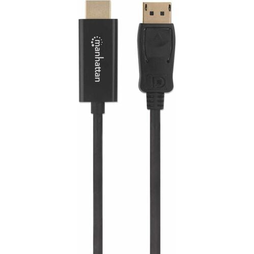 Cable DisplayPort - HDMI MM 1080p 1.8m - Cable para Proyector, Monitor, Computadora de escritorio, Dispositivo de audio/vídeo, HDTV