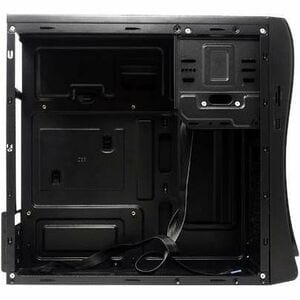 EVOTEC Gabinete para computadora gamer - Mini ATX, Micro ATX Placa base admitida - Minitorre - Metálico - Negro - 600W - Fuente de Alimentación Instalada