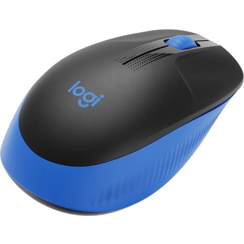 Logitech M190 Tamaño completo Mouse - USB - Óptico - 3 Botón(es) - Azul - Inalámbrico - 1000 dpi - Rueda de desplazamiento - Grande Tamaño de la mano/palma