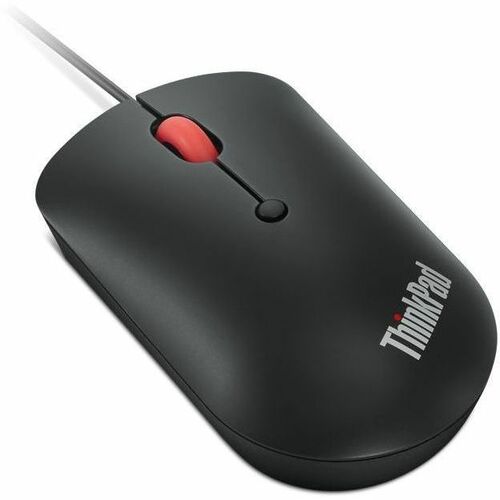 Ratón con cable ThinkPad USB-C Essential, compacto y ambidiestro.