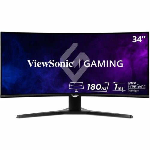 Monitor LED ViewSonic OMNI VX3418-2KPC de 34" (86,4 cm) Clase UWQHD Pantalla curva - 21:9 - Negro - 34"