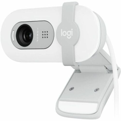 Cámara Web Logitech BRIO 100 - 2Megapíxel - 30fps - Blanco - USB - 1 - Full HD - 1920 x 1080 Vídeo - Foco Estático - 58° Ángulo - Windows, macOS, macOS 10.15, Windows 10