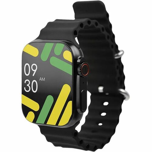 Reloj inteligente Perfect Choice PC-270171 - Forma rectangular - Color de caja negro - Color de correa negro
