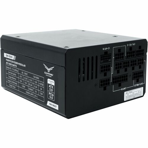 Fuente de Poder Naceb 0627, 1000w 80+ Gold FM Pcie 5.0 ATX Negro