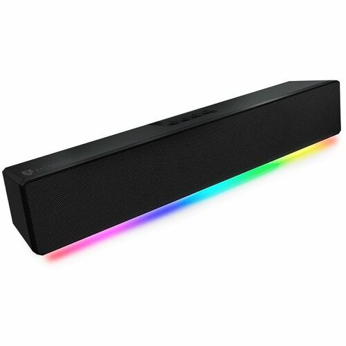 Bocina Gamer Balam Rush Glimm Bar BG585 / Bluetooth + Control Digital RGB / 10 W / Barra de Sonido + RGB / Negro / Nova Negro